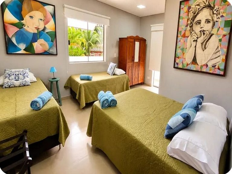 Casa c/ jacuzzi e piscina ~140m-Praia da Baleia