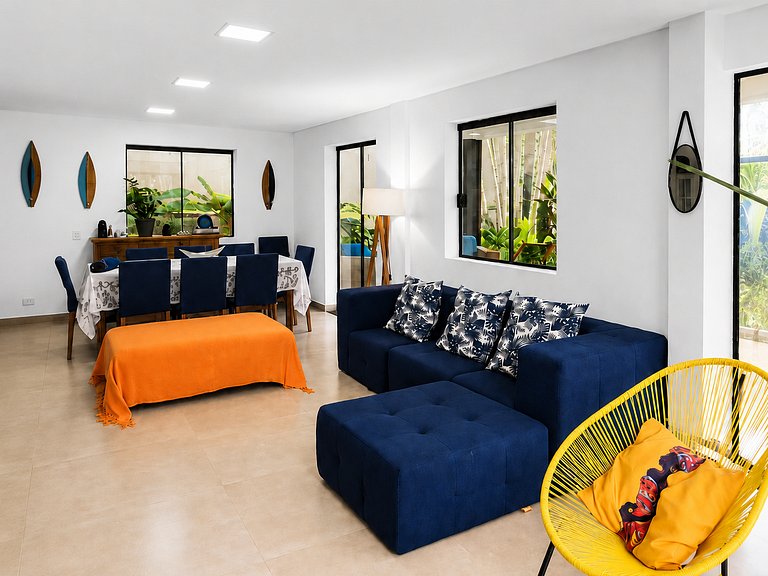 Casa c/ jacuzzi e piscina ~140m-Praia da Baleia
